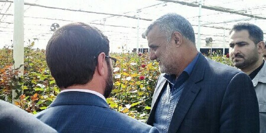 بازدید وزیر جهاد کشاورزی از مجتمع پرورش گل بیرجند