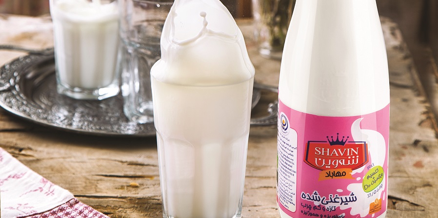 شیر کم چرب شه وین محصولی از شرکت شروین مهاباد