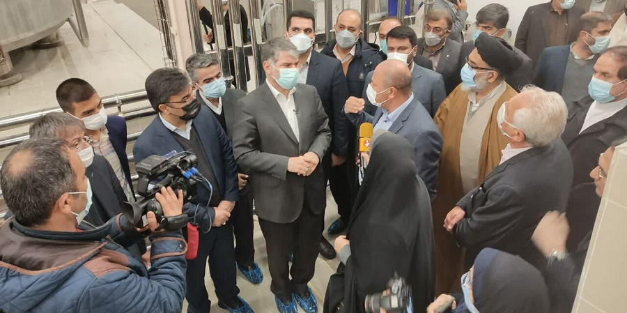 وزیر جهاد کشاورزی از روند تولید محصولات لبنی کارخانه شمه شیر بازدید کرد