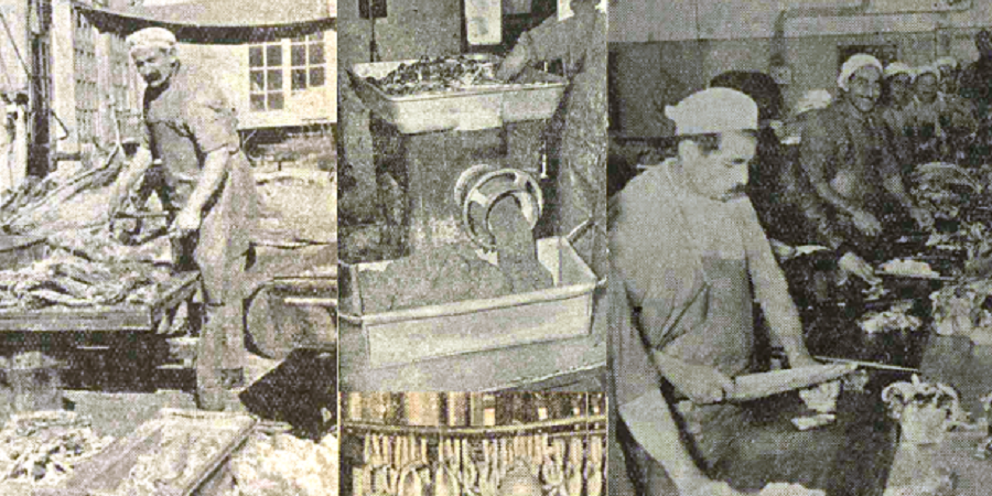 گزارشی از یک کارخانه کالباس‌سازی در تهران ِ۶۶ سال پیش